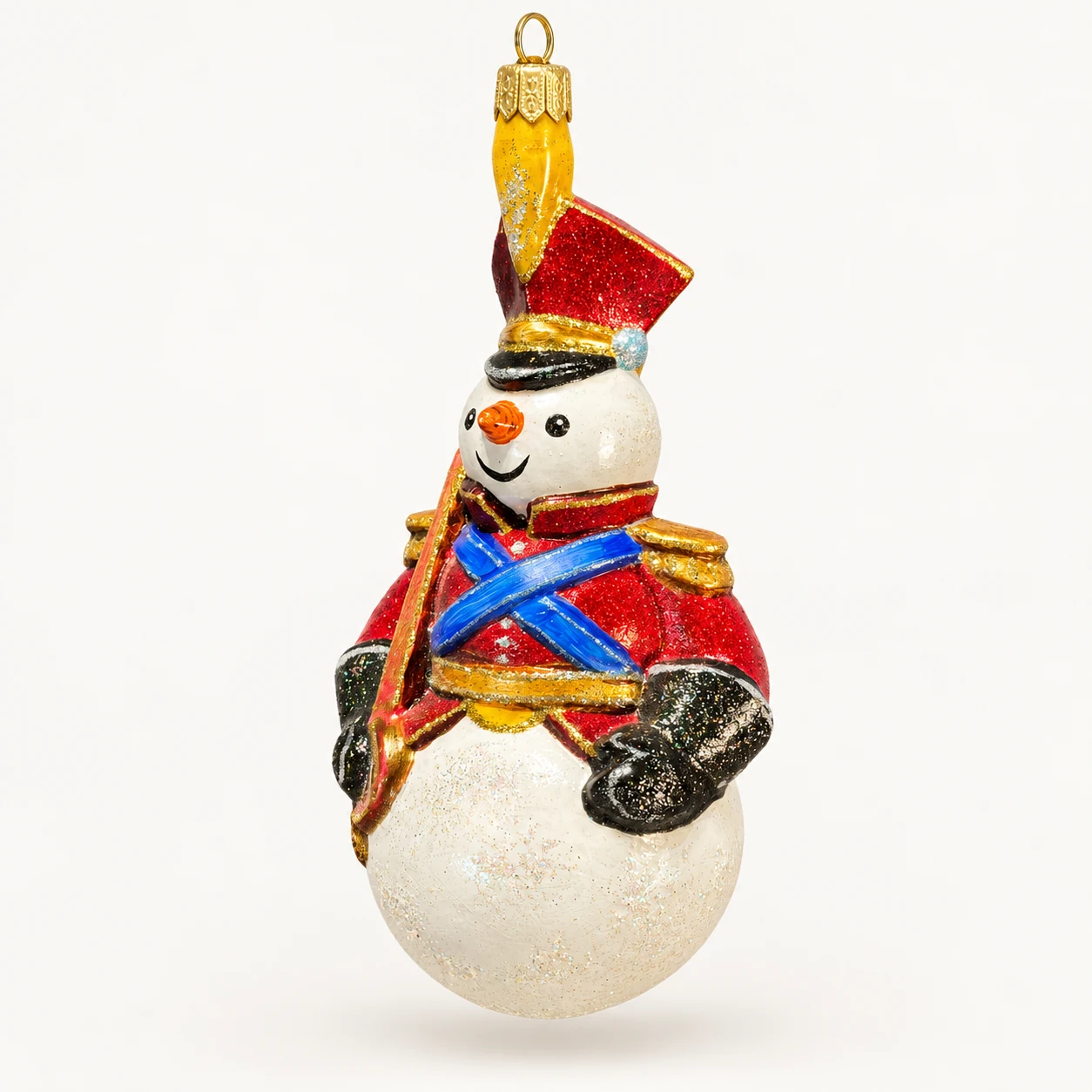 Snowman Drum Major (Papier-Mâché)